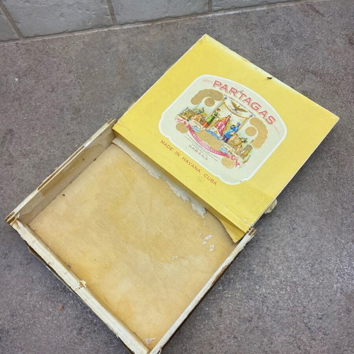 Partagas Habana cigar boxes used, set of 2