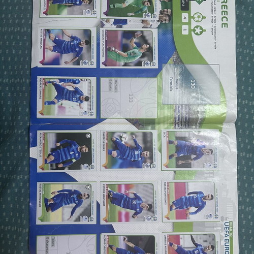 Panini Official Album Euro 2020 used with 317 of 476 stickers