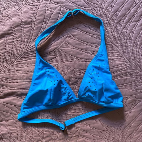 Ostraco bikini new, size 46, blue with laser-cut details