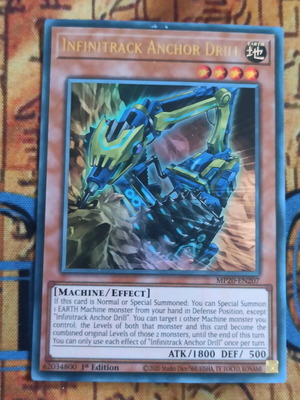 Κάρτα Yu-Gi-Oh! Infinitrack Anchor Drill, Ultra Rare, σε άριστη κατάσταση