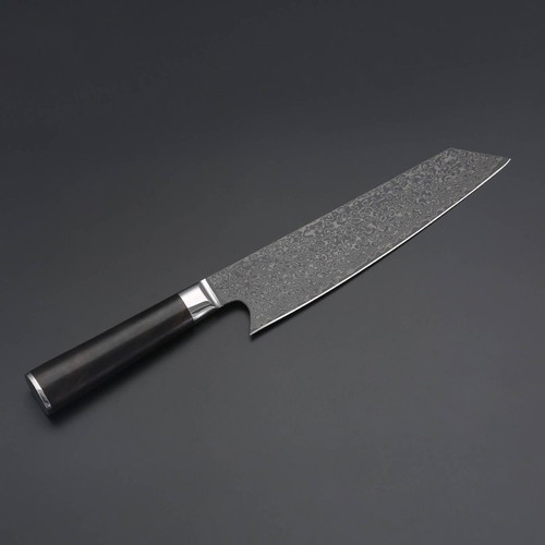 Takahiro Miyazaki Santoku Knife 20cm VG10 Damascus Ebony Handle with Case New