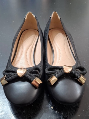 Miss NV ballerinas size 36 new, black, anti-slip sole