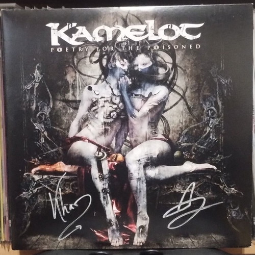 Kamelot Poetry For The Poisoned 2LP 2010 like new, signed by 2 members