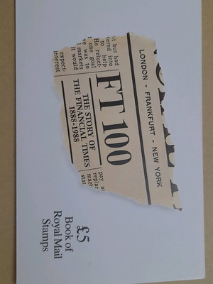 UK booklet stamps Financial Times new
