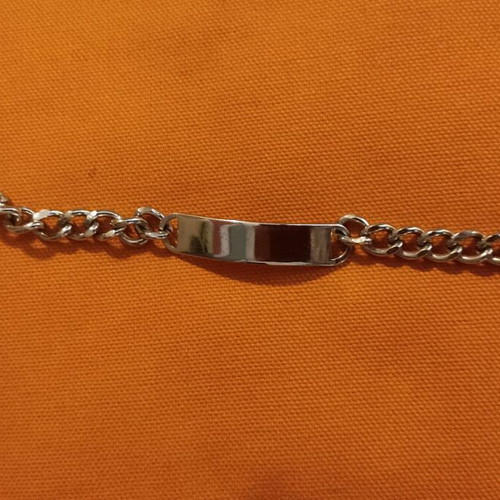 Unisex stainless steel identity bracelet new, elegant