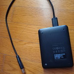 WD Elements portable storage drive HDD 1TB used