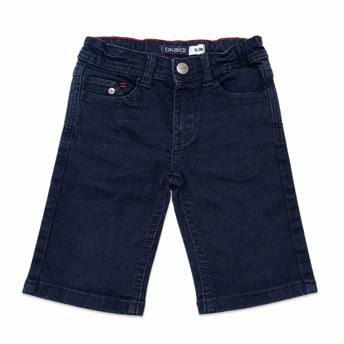 Okaïdi slim denim shorts like new, size 110 cm