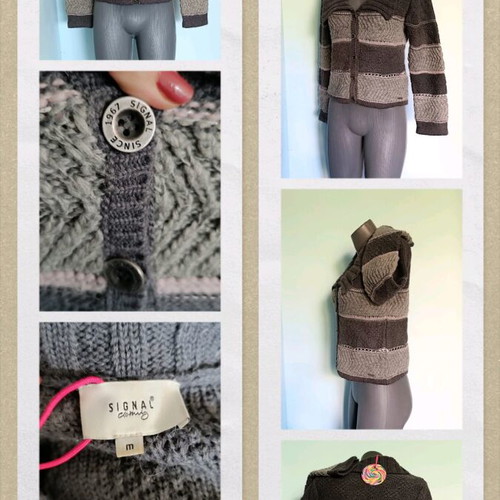 Signal wool cardigan like new, multicolor, alpaca blend