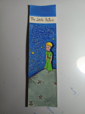 Handmade Little Prince Bookmark like new, hand painted
