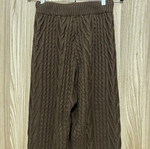 Knitted high-waisted pants like new, brown