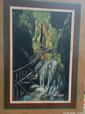 Oil Painting Takis Oikonomopoulos like new, Treviso 2006