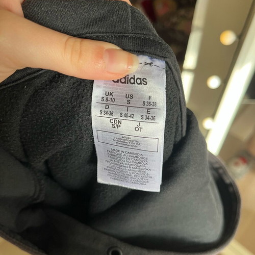 Adidas black hoodie for boys like new