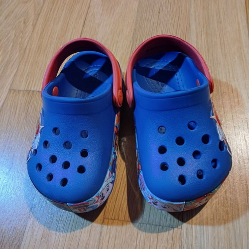 Crocs Clogs Paw Patrol Like New Size 20-21 Blue Multicolor