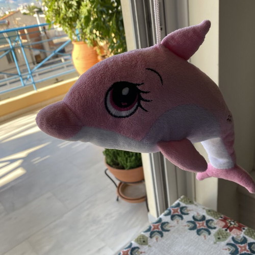 Plush dolphin 32 cm like new, soft texture