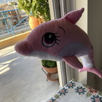 Plush dolphin 32 cm like new, soft texture