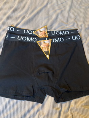 Uomo men's boxers 2XL black, pack of 2, new