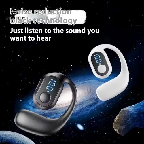 Wireless Open-Ear Bluetooth Headset with Clip and Touch Control, New
