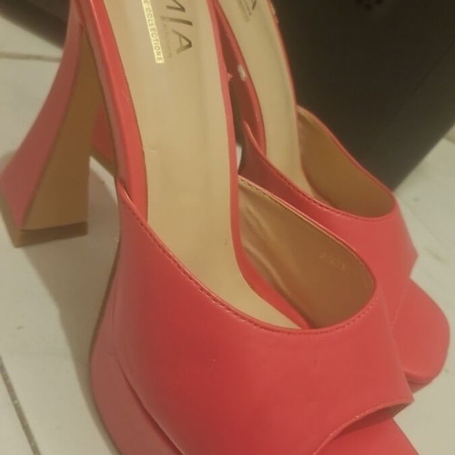 Platform sandals used, size 39, pink fuchsia
