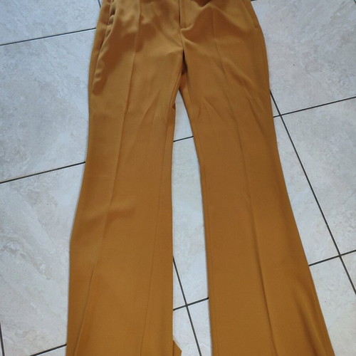 Zara pants size large mustard color like new
