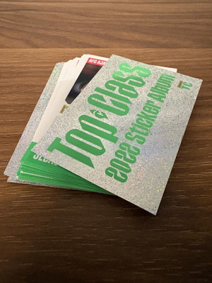 Panini Top Class 2022 stickers pack of 37 like new
