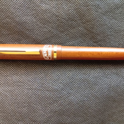 Camel Trophy pen set used vintage with wood-like case