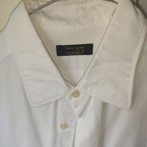 Zara men's shirt white, like new, sizes S, M, L