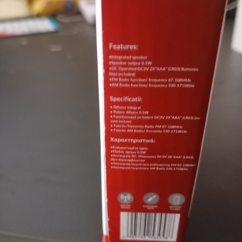Akai portable radio, new