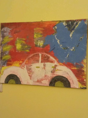 Oil painting car like new
