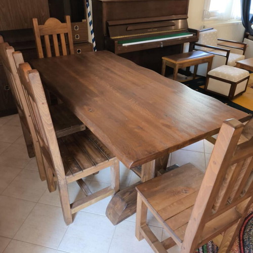 Monastic dining table like new 1.8×0.9 m