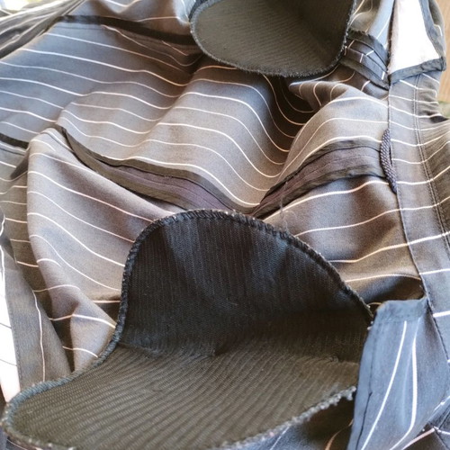 DinoModa striped cotton suit used, blue, size 42