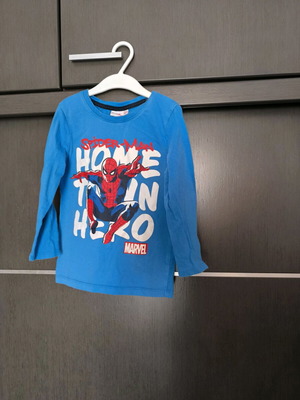 Spiderman No 5 shirt like new, blue, for 5-year-old boy