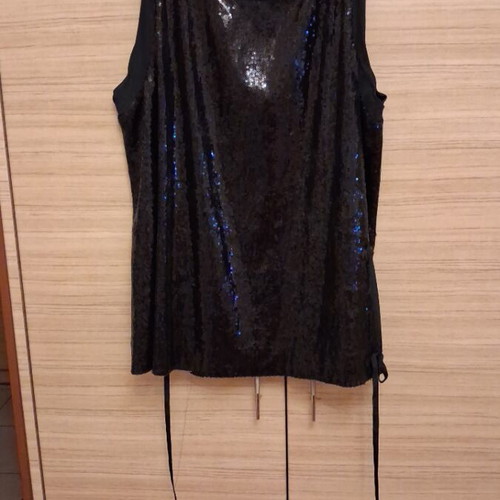 Dondup top new with sequins black, size M