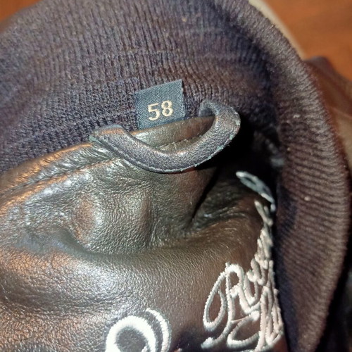Rover & Lakes bomber jacket used, black leather, size 58