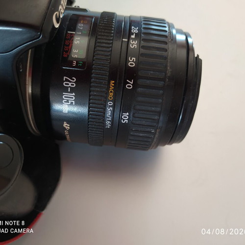 Canon 1100D camera with Canon EF 28-105 mm f/3.5-4.5 USM lens used