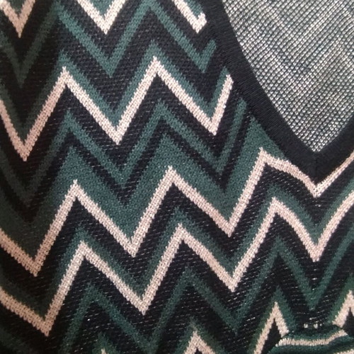 Numph knitted long dress like new, black and green