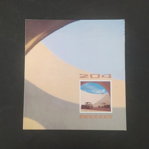Peugeot 204 car brochure 1974 like new, Greek text