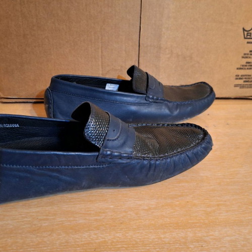 Men's moccasins used, leather, size 44