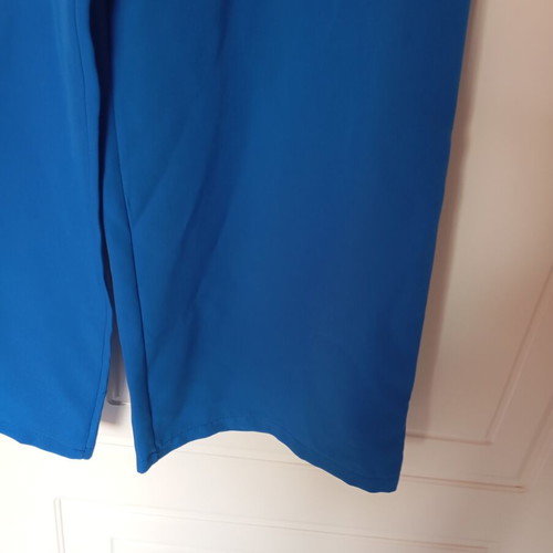 Pants new, wide legs, blue, sizes S and M