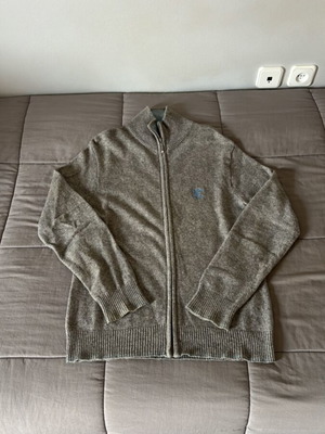 Ralph Lauren grey fleece zipper sweater used, size M