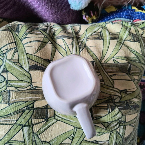 White mug used with small signs of wear
