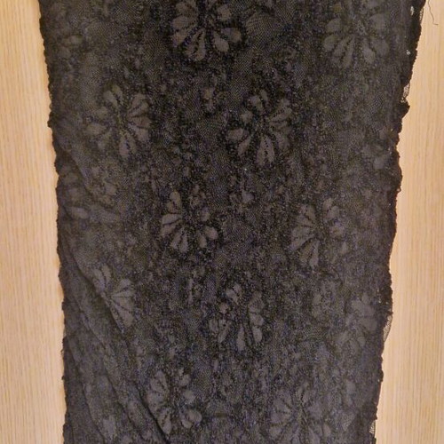 Lace dress with back opening, like new, black, size M