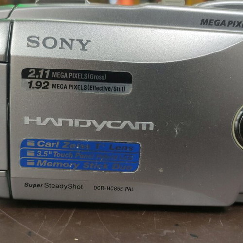 Sony DCR-HC85E video camera used with new battery