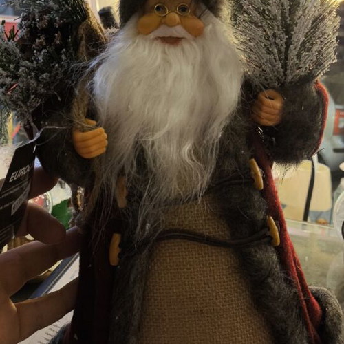 Christmas tree topper Santa Claus 30cm new