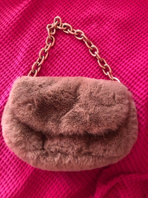 Handbag like new, beige and brown