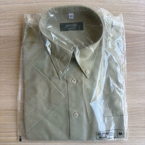 New CANDA short sleeve olive shirt, size M