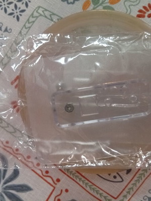 Transparent Adhesive Wall Hook with Metal Ring
