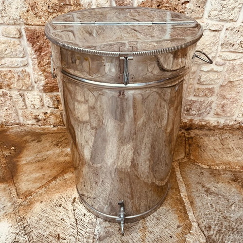 Stainless steel 140l oil tank with base and tap