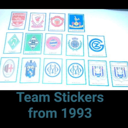 Kellogg's Corn Flakes 1993 Team Stickers like new, pack of 15