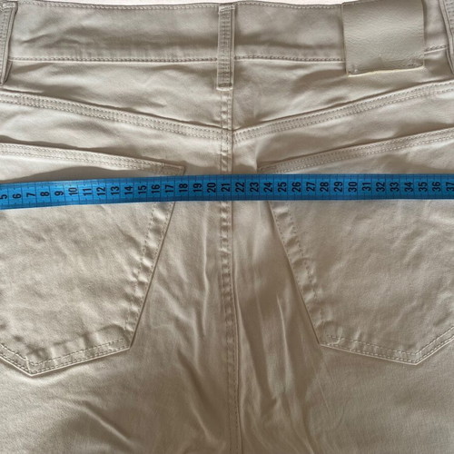 Massimo Dutti high-waisted pants like new, cream, size 38