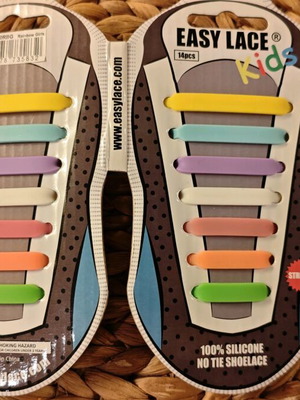 Kids silicone shoelaces multicolor new